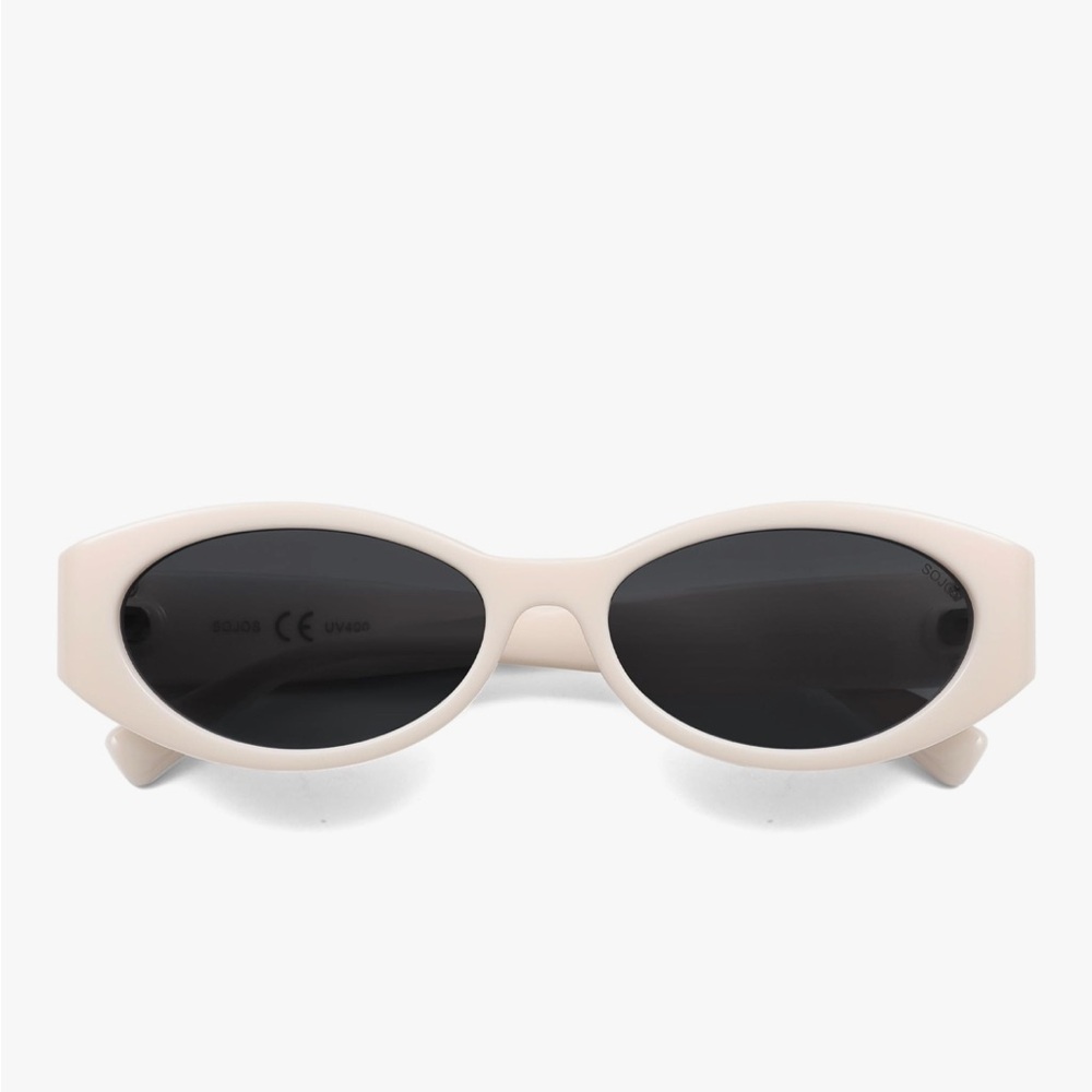 Nordstrom Slim Oval with Square Off Side Sunglasses in Cream Women’s Cat Eye